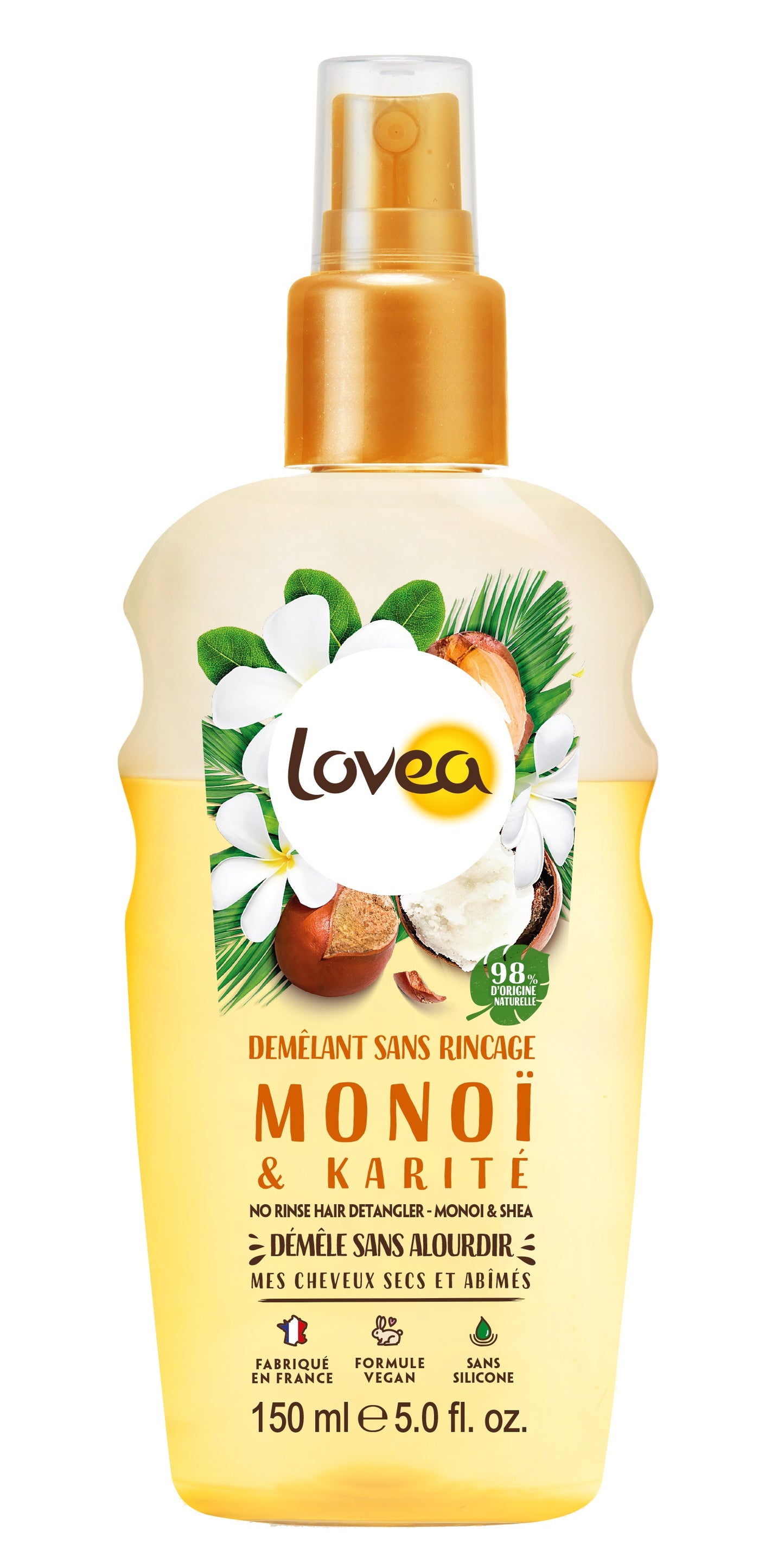 Lovea No rinse spray monoi & shea