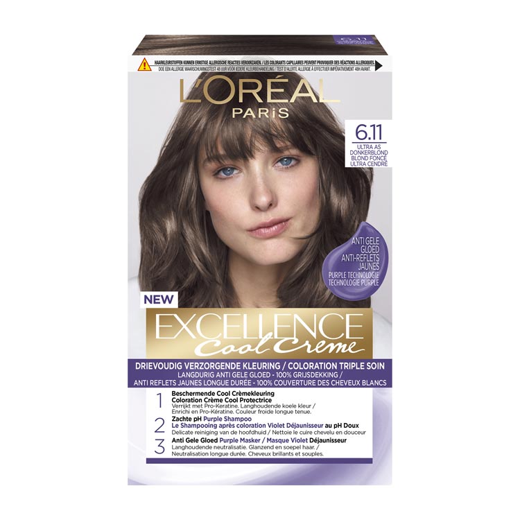Loreal Paris Excellence Cool creme 6.11 ultra as donkerblond