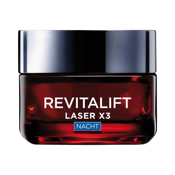 Loreal Paris Revitalift Laser x3 anti-rimpel nachtcreme met 3-voud.