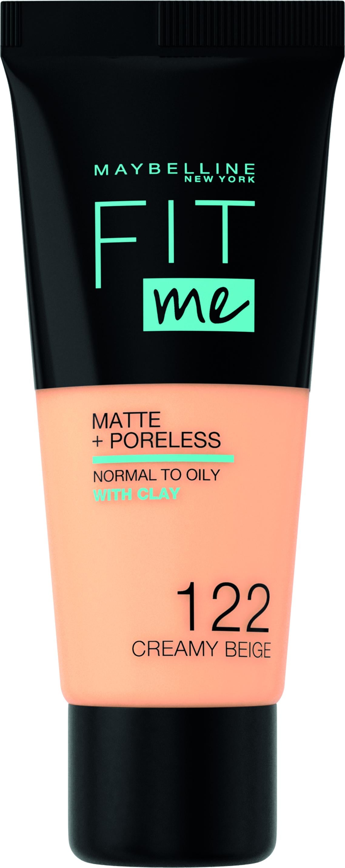 Maybelline Foundation fit me matte + poreless 122 creamy beige