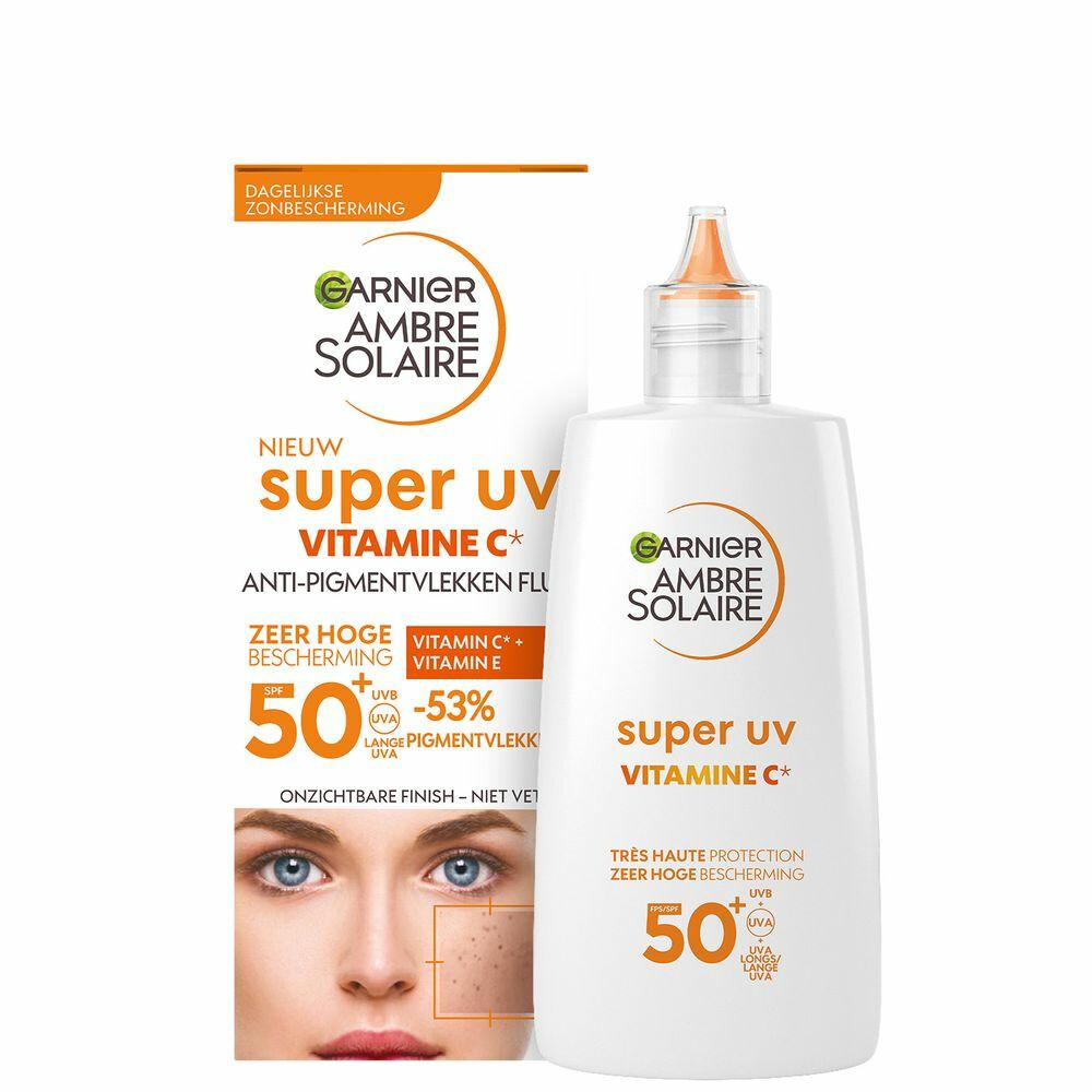 Garnier Ambre Solaire Fluid vitamine c anti-pigmentvlekken super uv sp