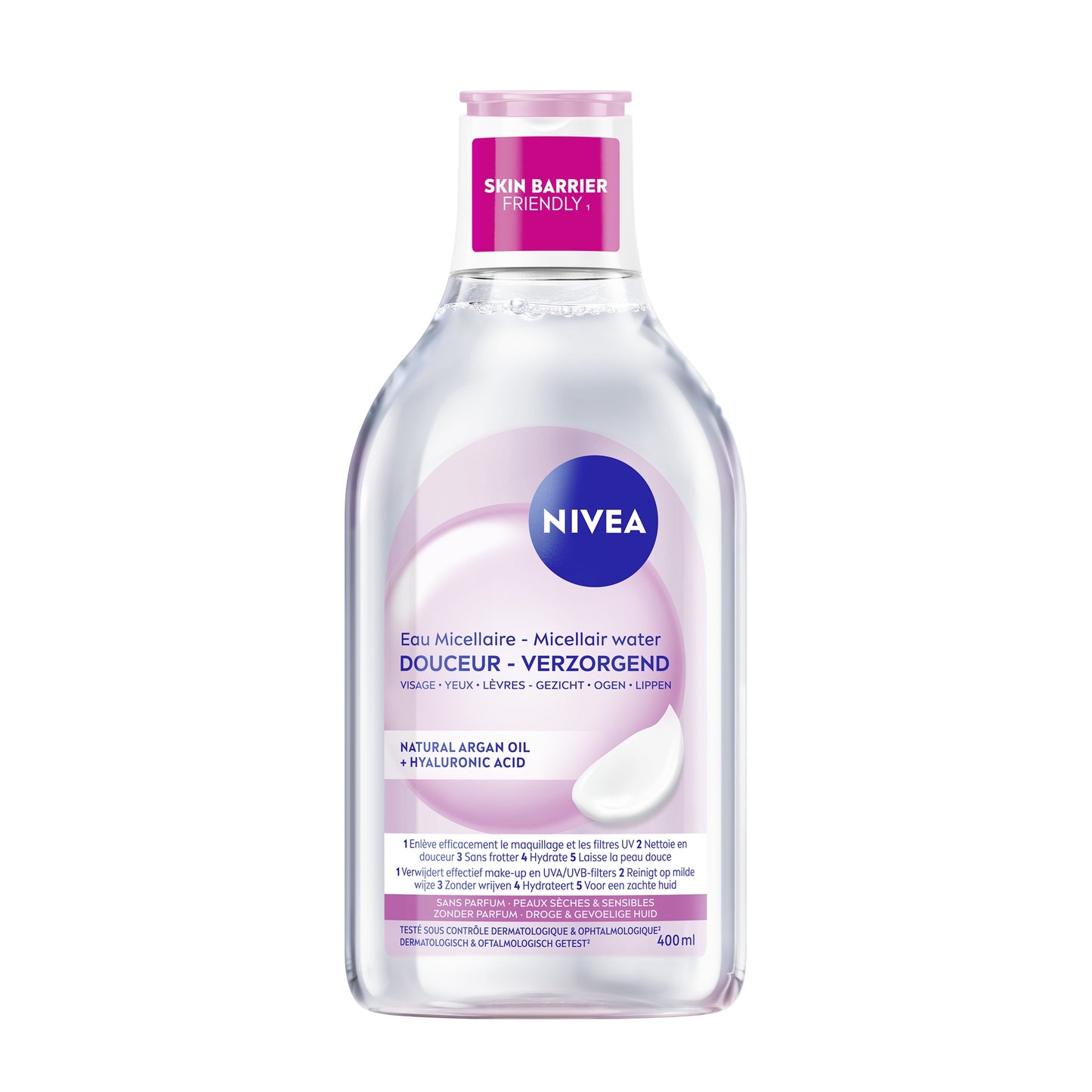 Nivea 3 in 1 micellair water verzachtend droge/gevoelige huid