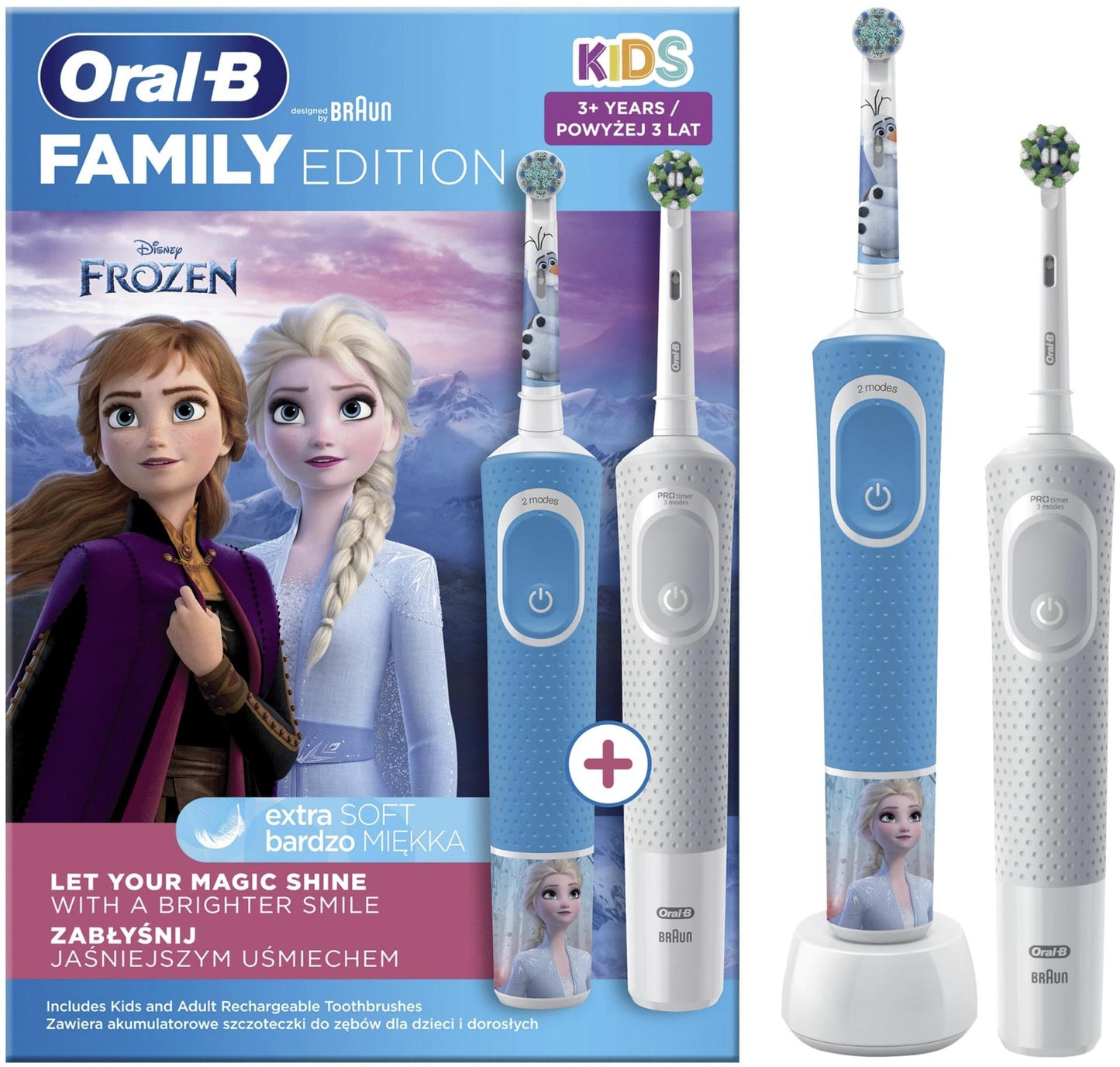 Oral-B Elektrische tandenborstel familie editie kids frozen + vitality pro d103