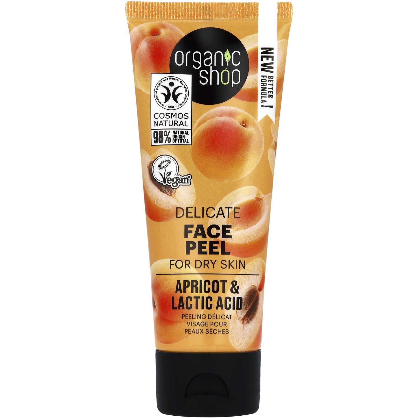 Organic Shop Delicate face peel for dry skin apricot & lactic acid