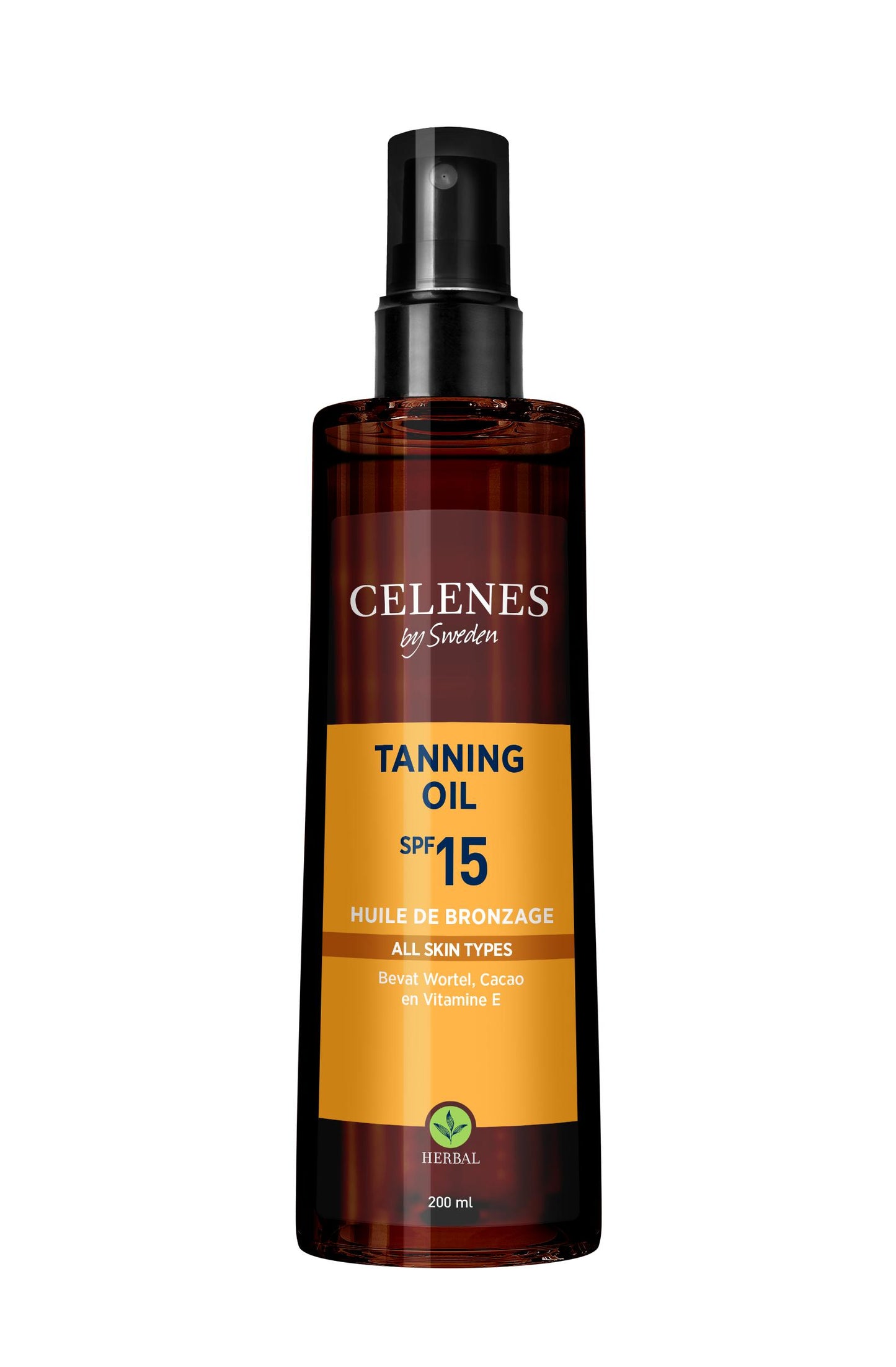 Celenes Herbal tanning oil all skin type spf 15+