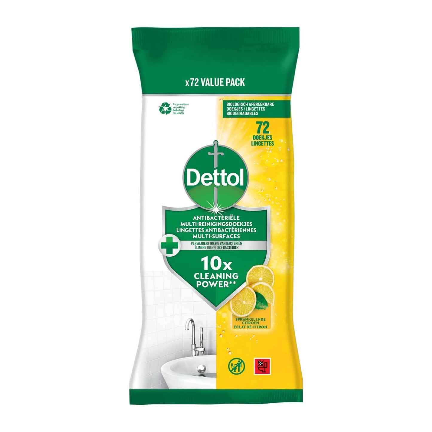 Dettol Multi reinigings doekjes citroen