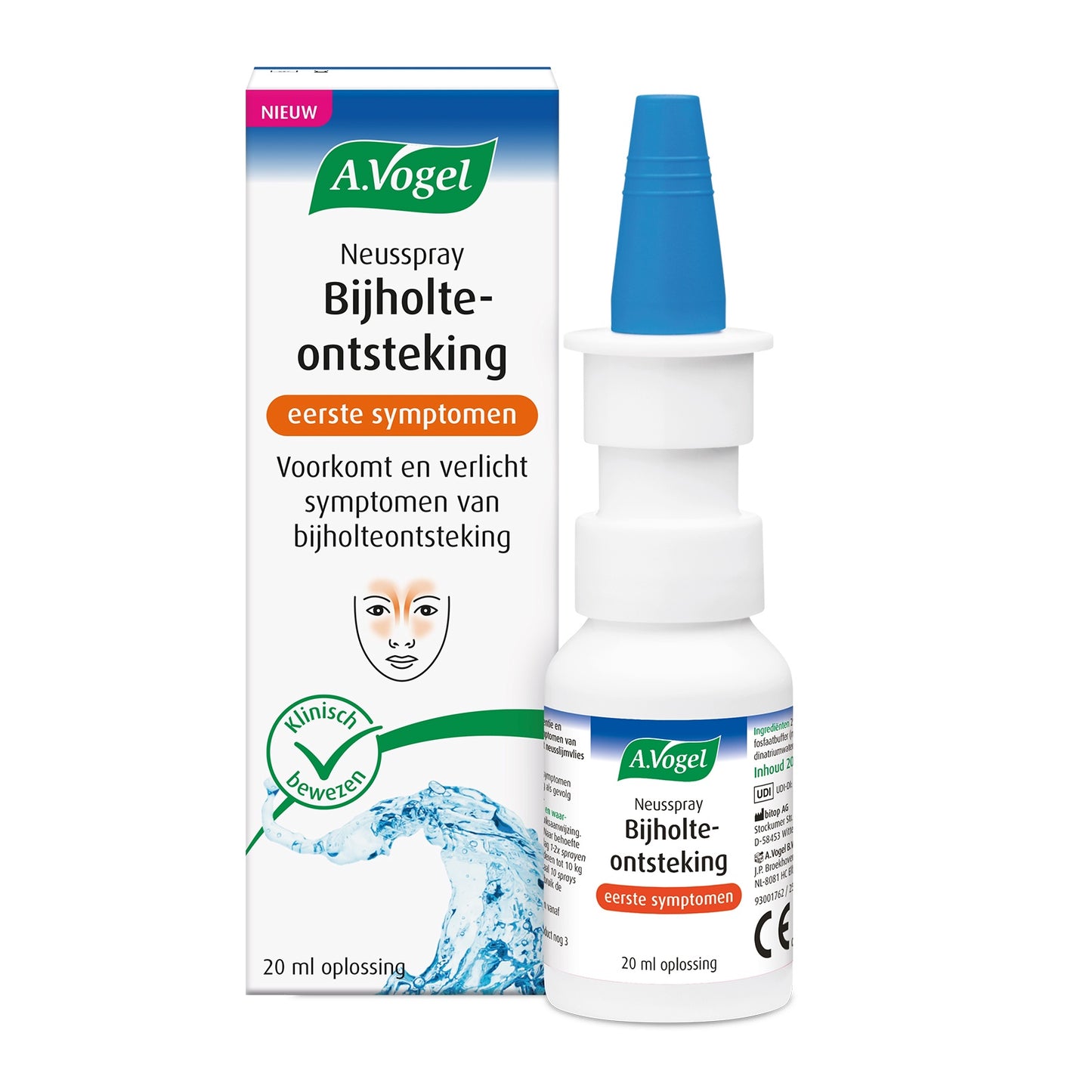 A.Vogel Neusspray bijholte ontsteking eerste symptomen