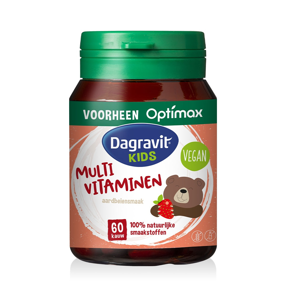 Dagravit Kids extra multivitamine aardbei