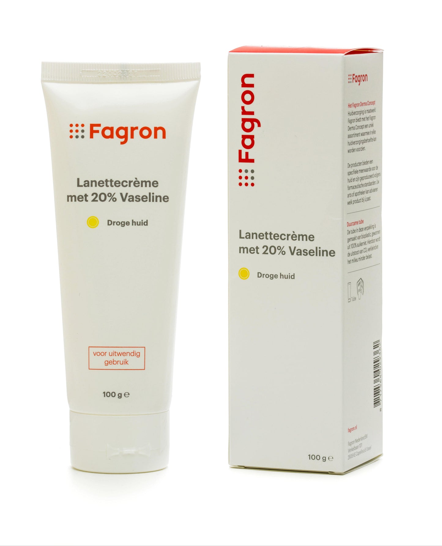 Fagron Lanettecreme + 20% vaseline in doosje
