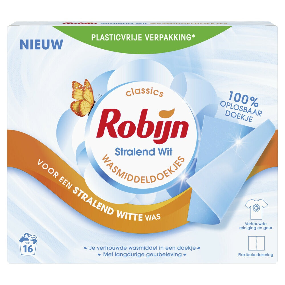Robijn Wasmiddeldoekjes white