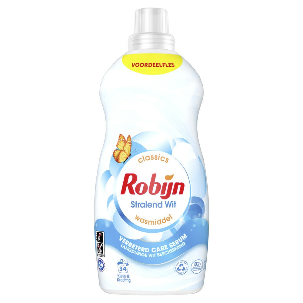 Robijn Vloeibaar wasmiddel klein & krachtig stralend wit