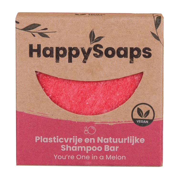 Happysoaps Shampoo bar you're one in a melon