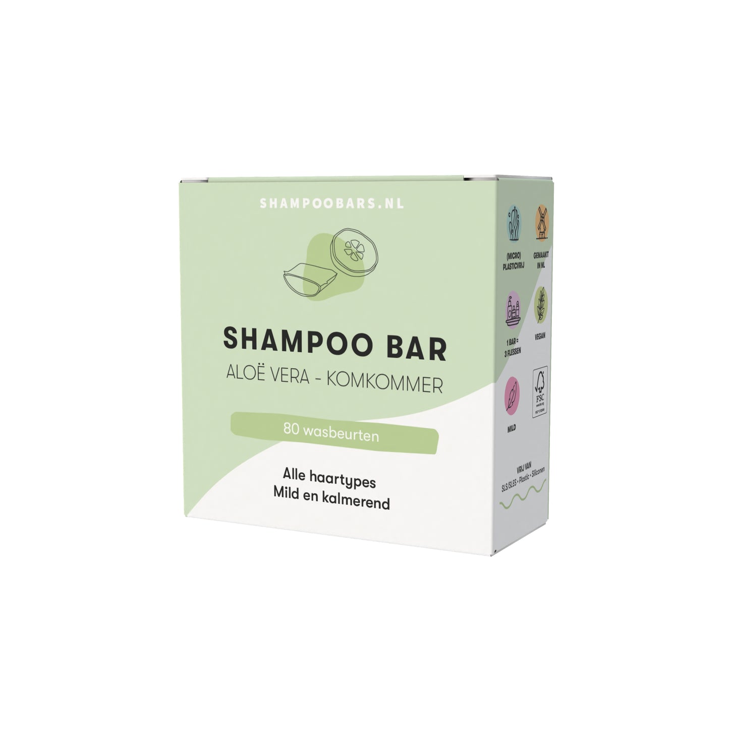Shampoobars Shampoo bar aloe vera - komkommer