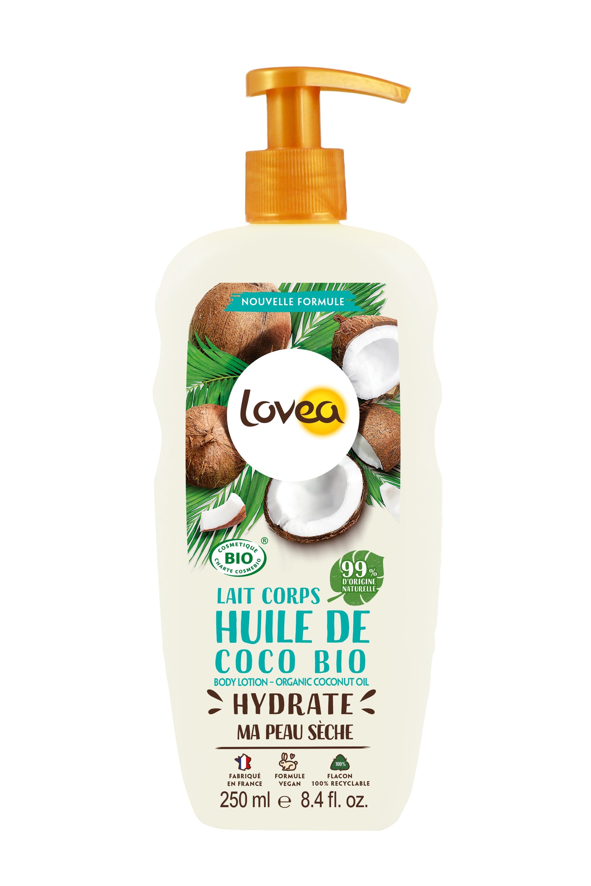 Lovea Body lotion organic cocnut oil for dry skin