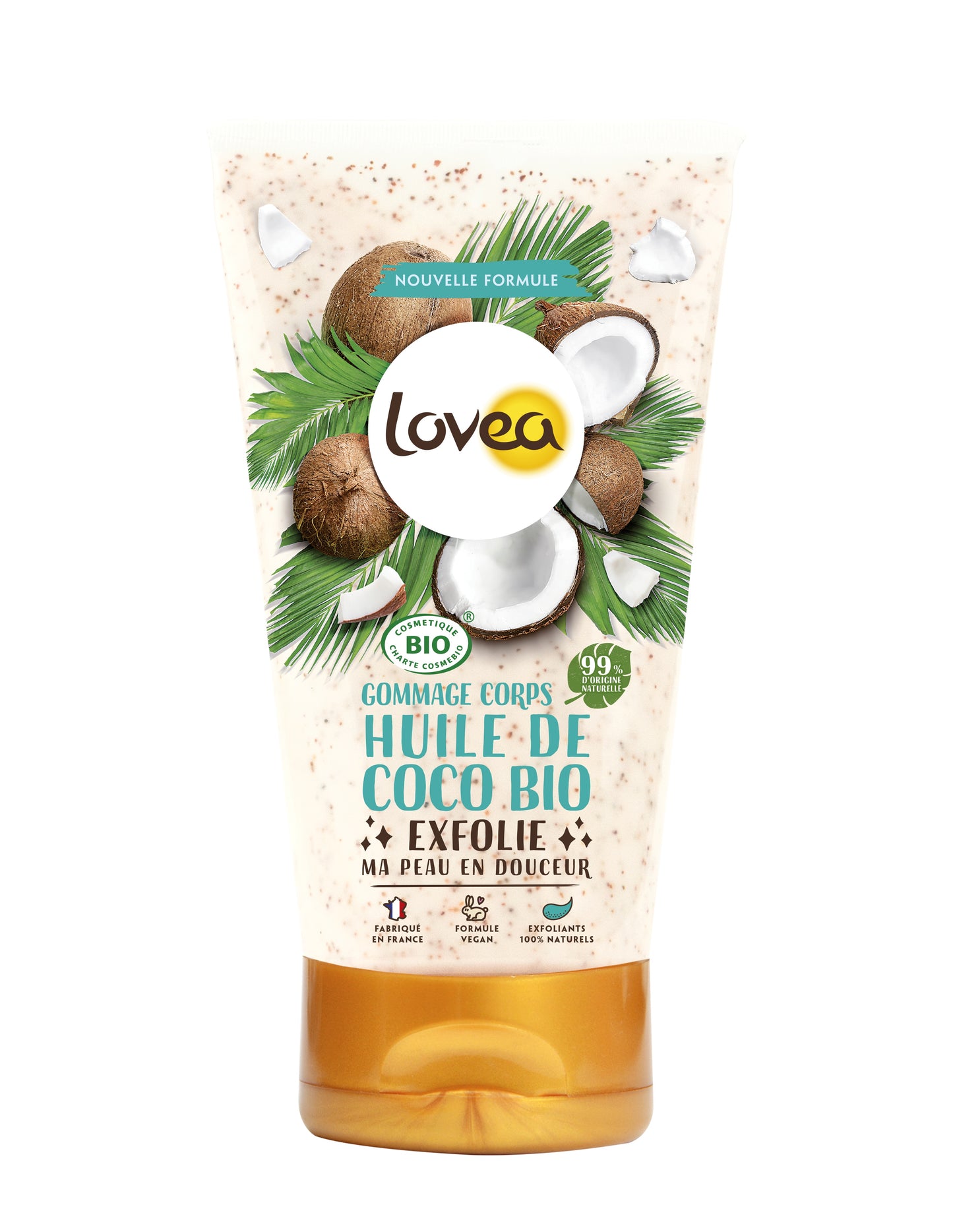 Lovea Body scrub organic cocnut oil for dry skin