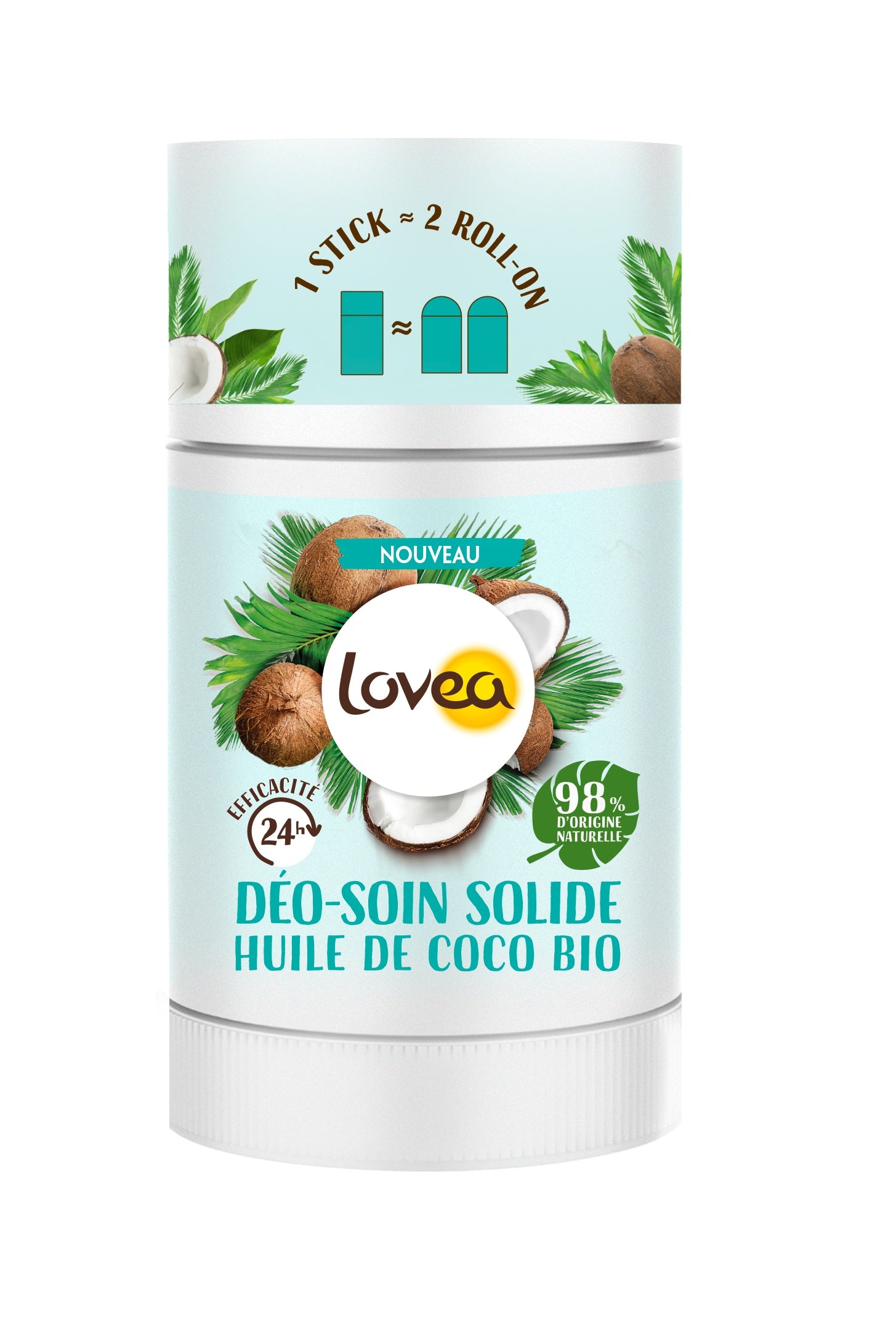 Lovea Deostick solid care organic coconut oil