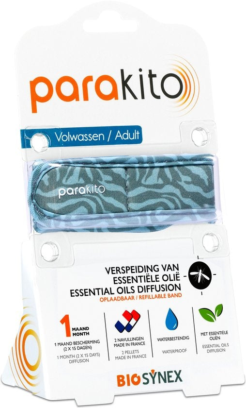 Parakito Anti muggen armband jungle + 2x navulling