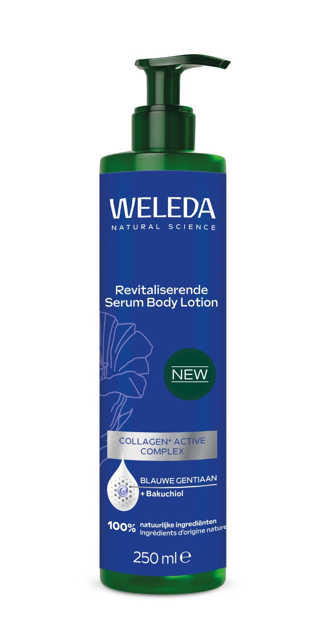 Weleda Serum bodylotion blauwe gentiaan met pompje