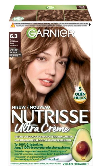 Garnier Nutrisse Creme 6.3 donker goudblond