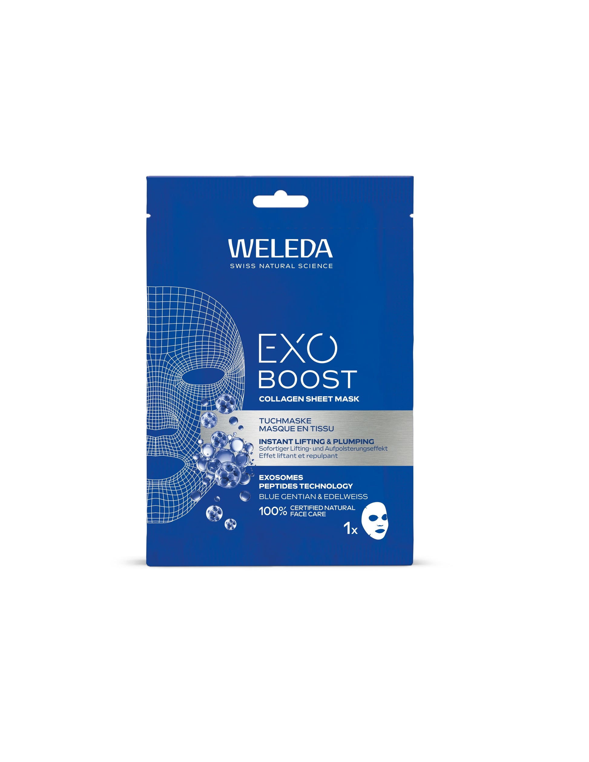 Weleda Exo boost collagen sheet mask