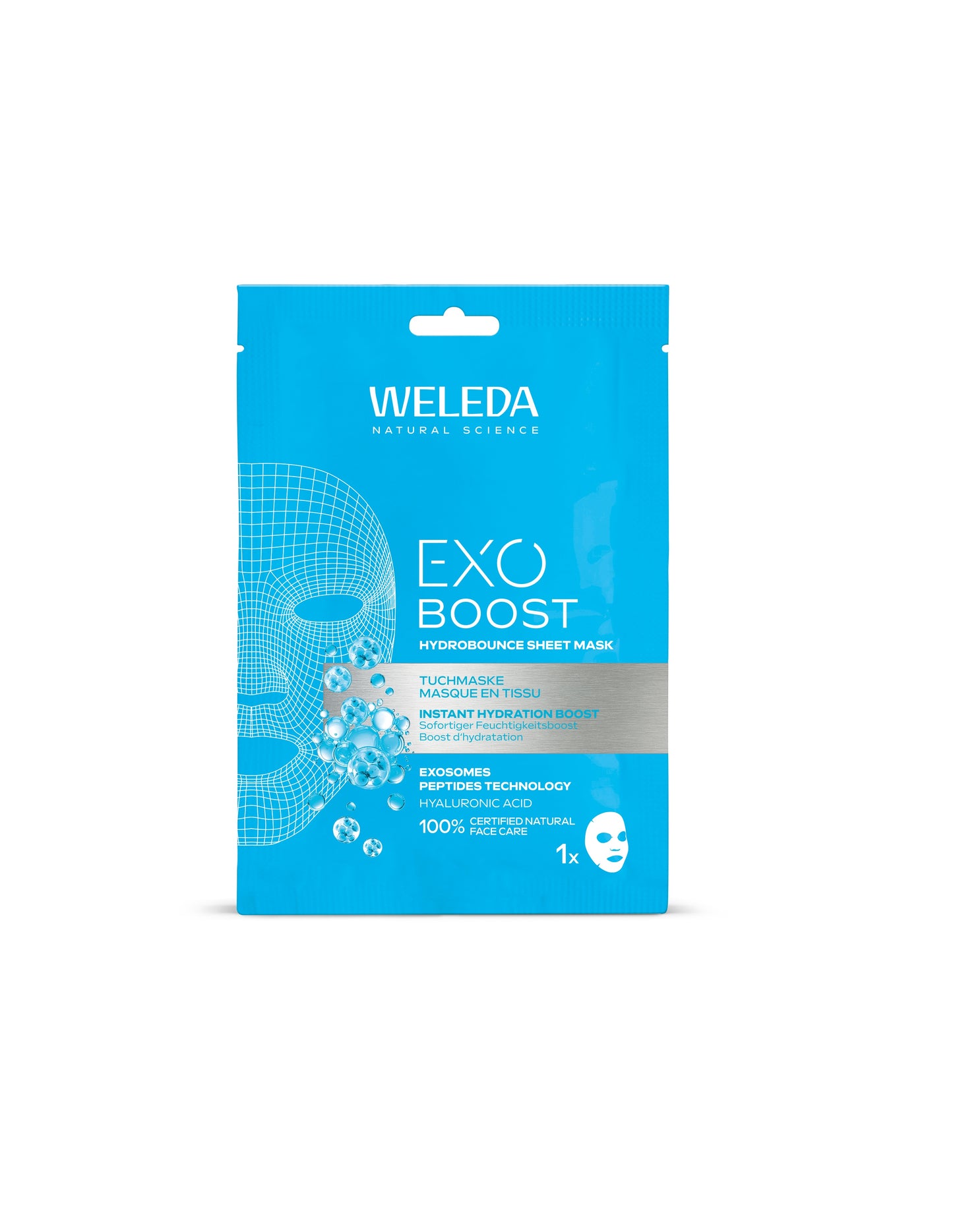 Weleda Exo boost hydrobounce sheet mask