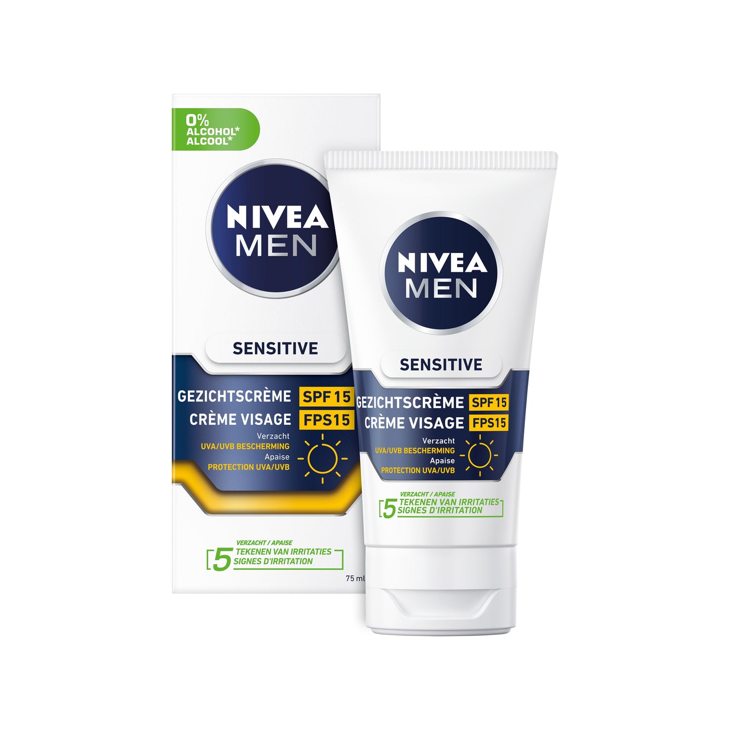 Nivea Men gezichtscreme sensitive moisturizer spf15