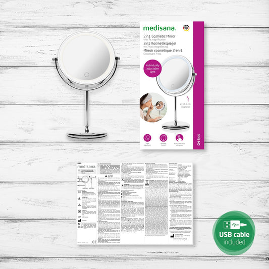 Medisana Cosmetica spiegel rond met led verlichting