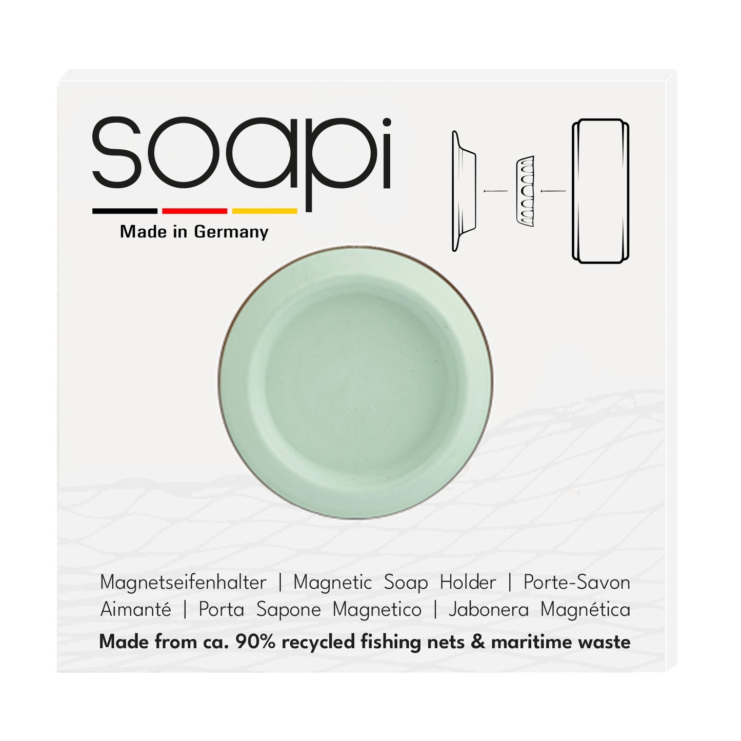 Soapi Magnetische zeephouder mint