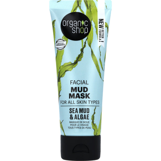 Organic Shop Facial mud mask for all skin types sea mud & algae