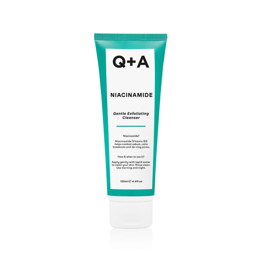Q+A Gentle exfoliating cleanser niacinamide