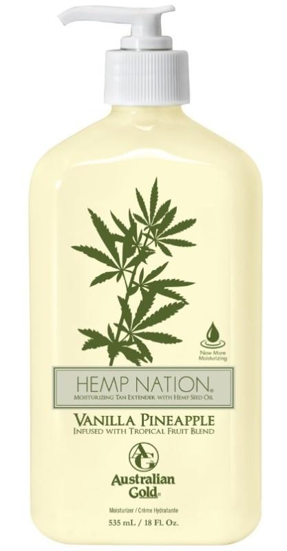 Australian Gold Hemp nation tan extender vanilla pineapple