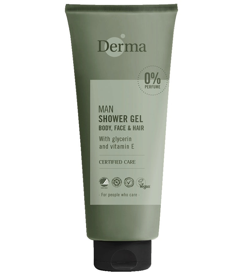 Derma Man shower gel body face hair