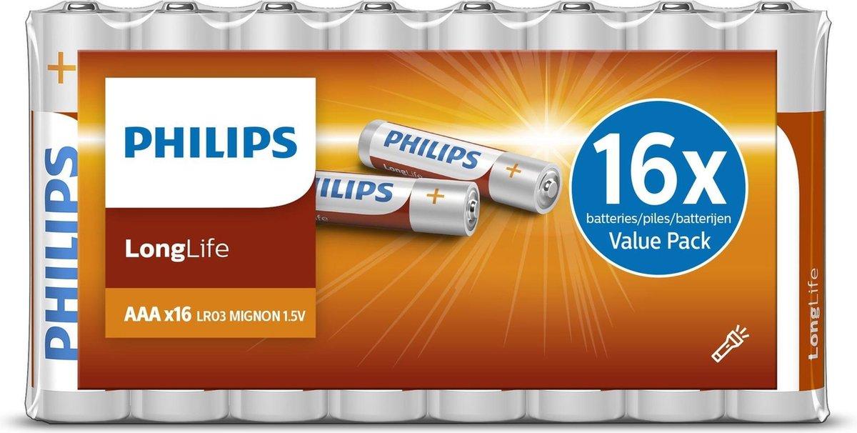 Philips Batterij longlife aaa lr03