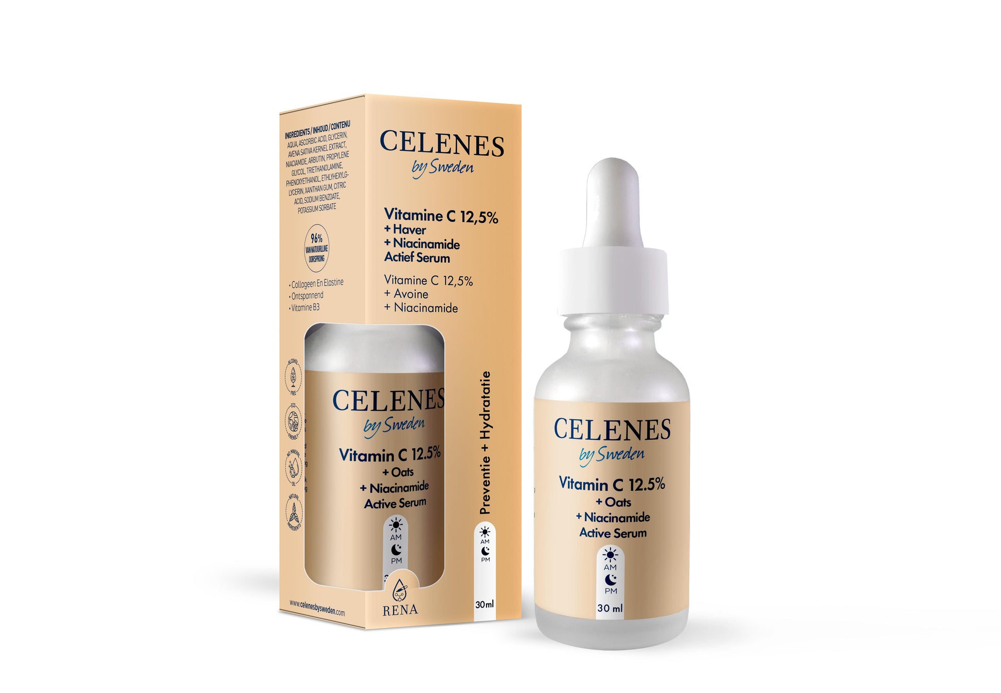 Celenes Serum vitamine c 12,5% + oats + niacinamide