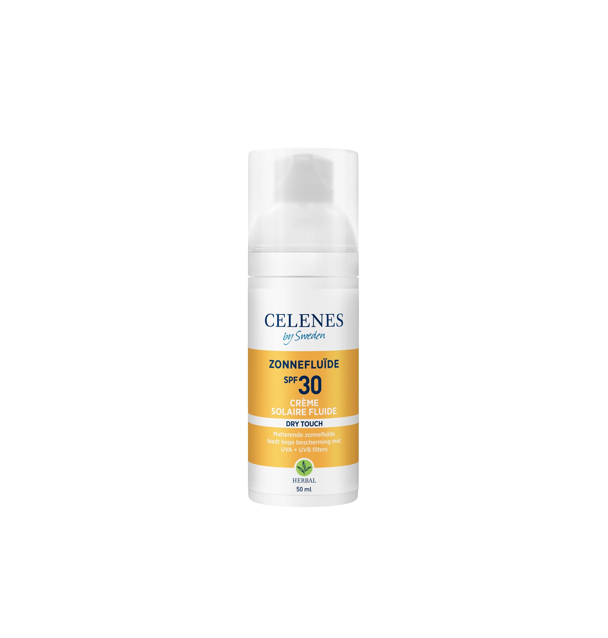 Celenes Herbal sunscreen dry touch fluid spf 30+ all skin type