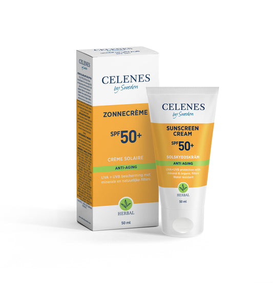 Celenes Herbal sunscreen cream spf 50+ for anti aging