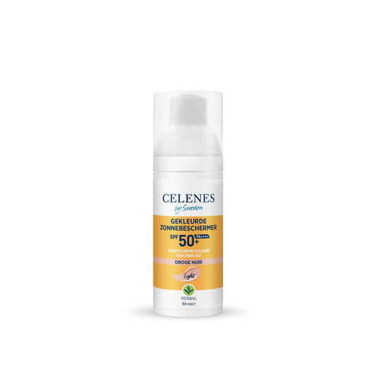 Celenes Herbal sunscreen dry touch fluid tinted light spf 50+