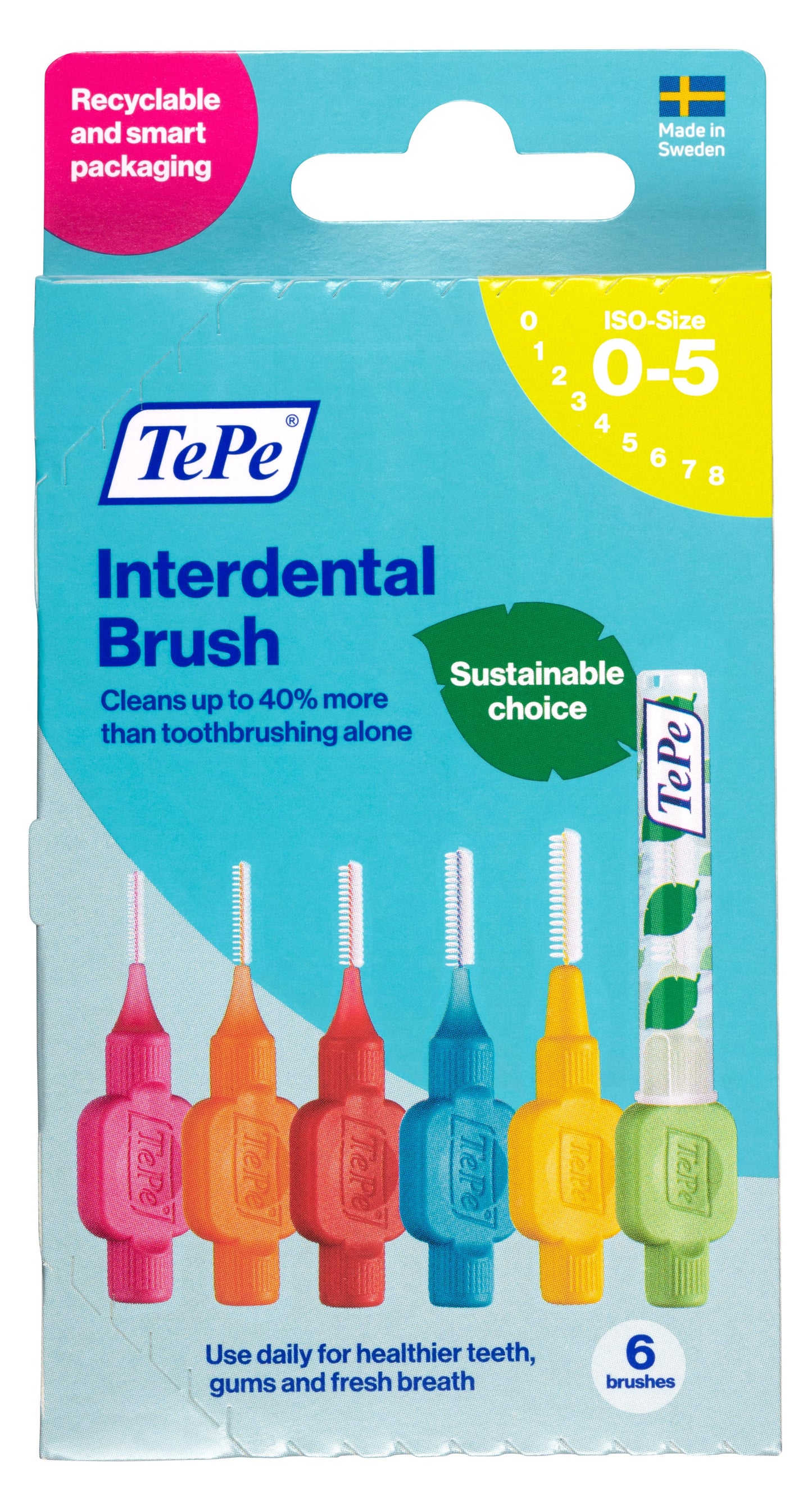 Tepe Interdentale rager gemengd (roze t/m groen)