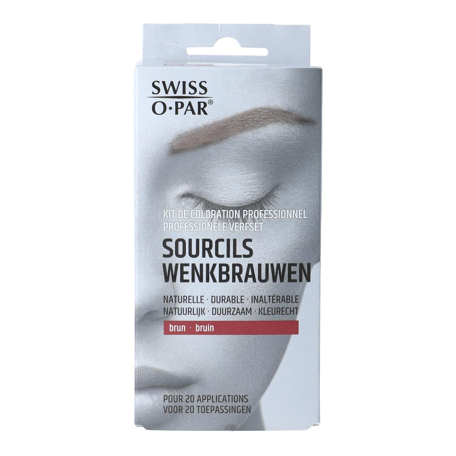 Swiss-O-Par Professionele verfset wenkbrauwen bruin