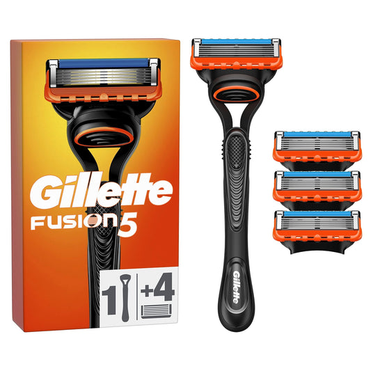 Gillette Fusion-5 houder + 4 mesjes