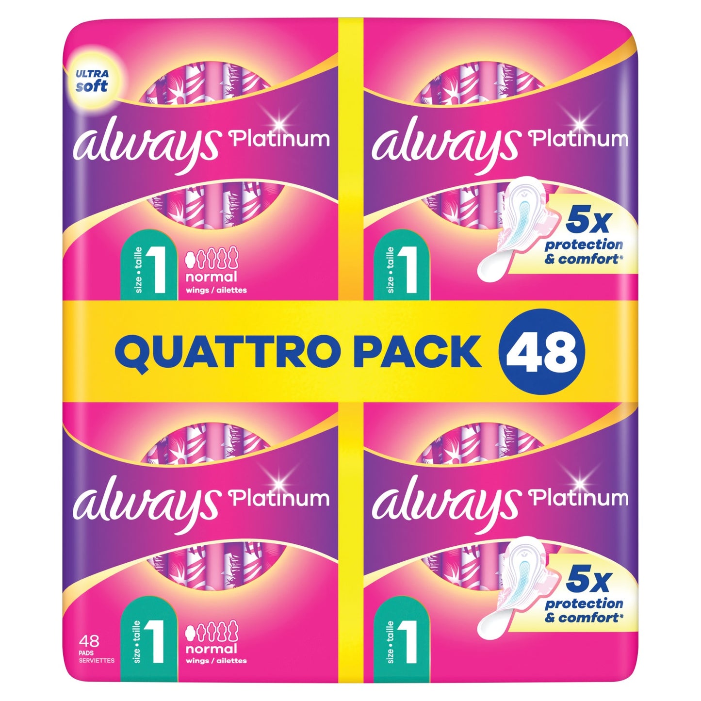 Always Maandverband platinum normal (mt 1)