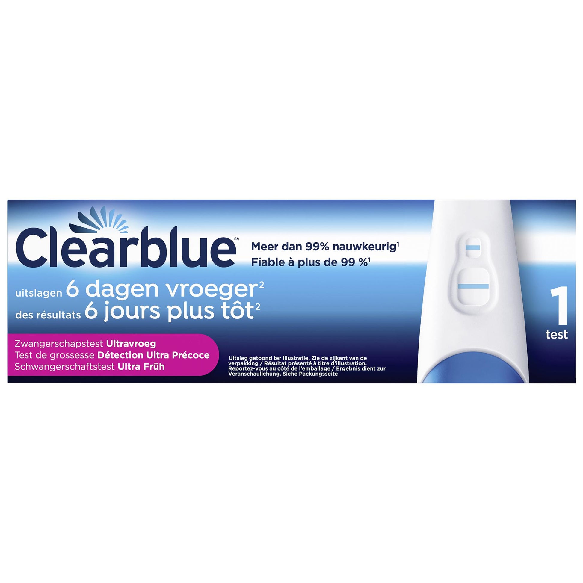 Clearblue Plus zwangerschapstest early detection