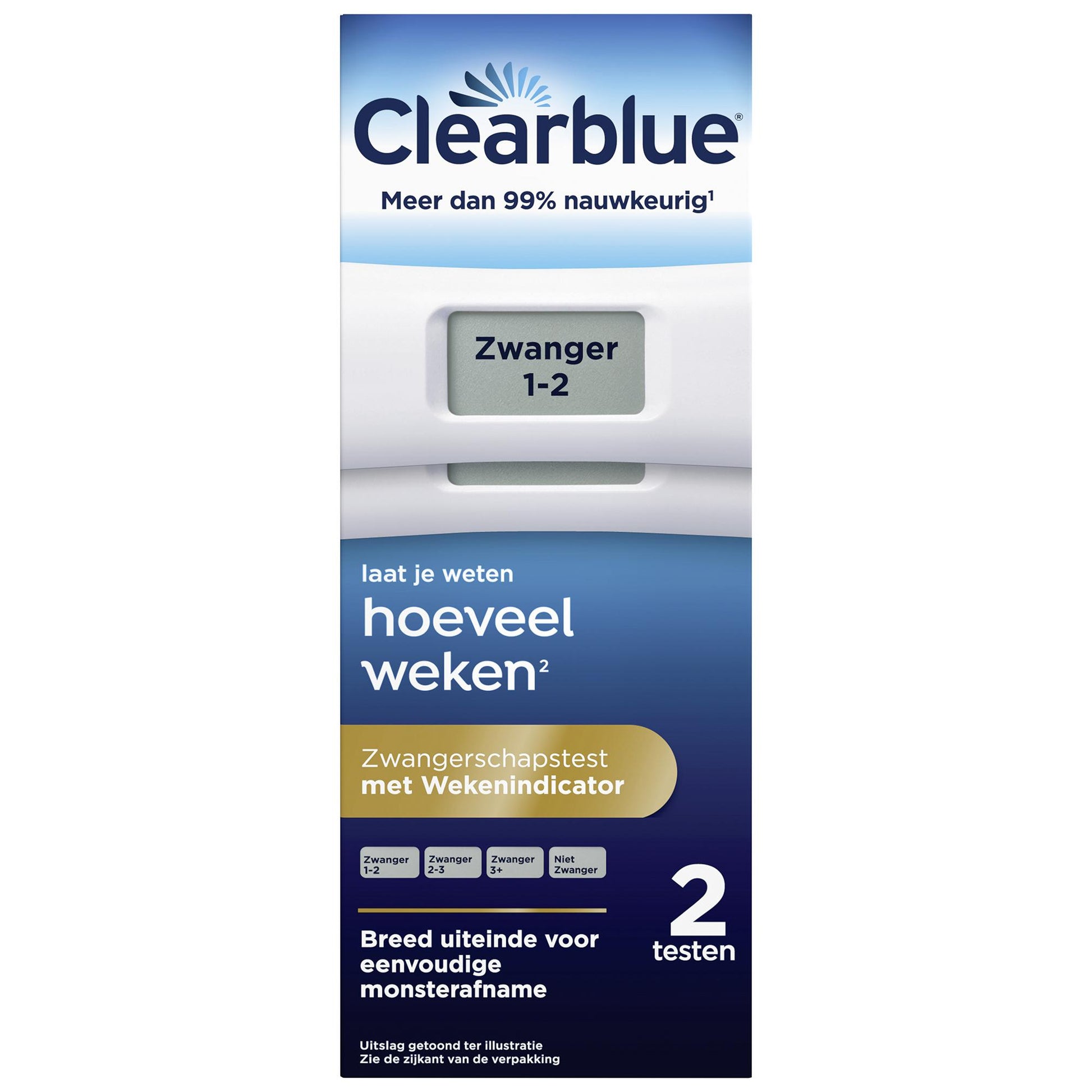 Clearblue Digitale zwangerschapstest met wekenindicator