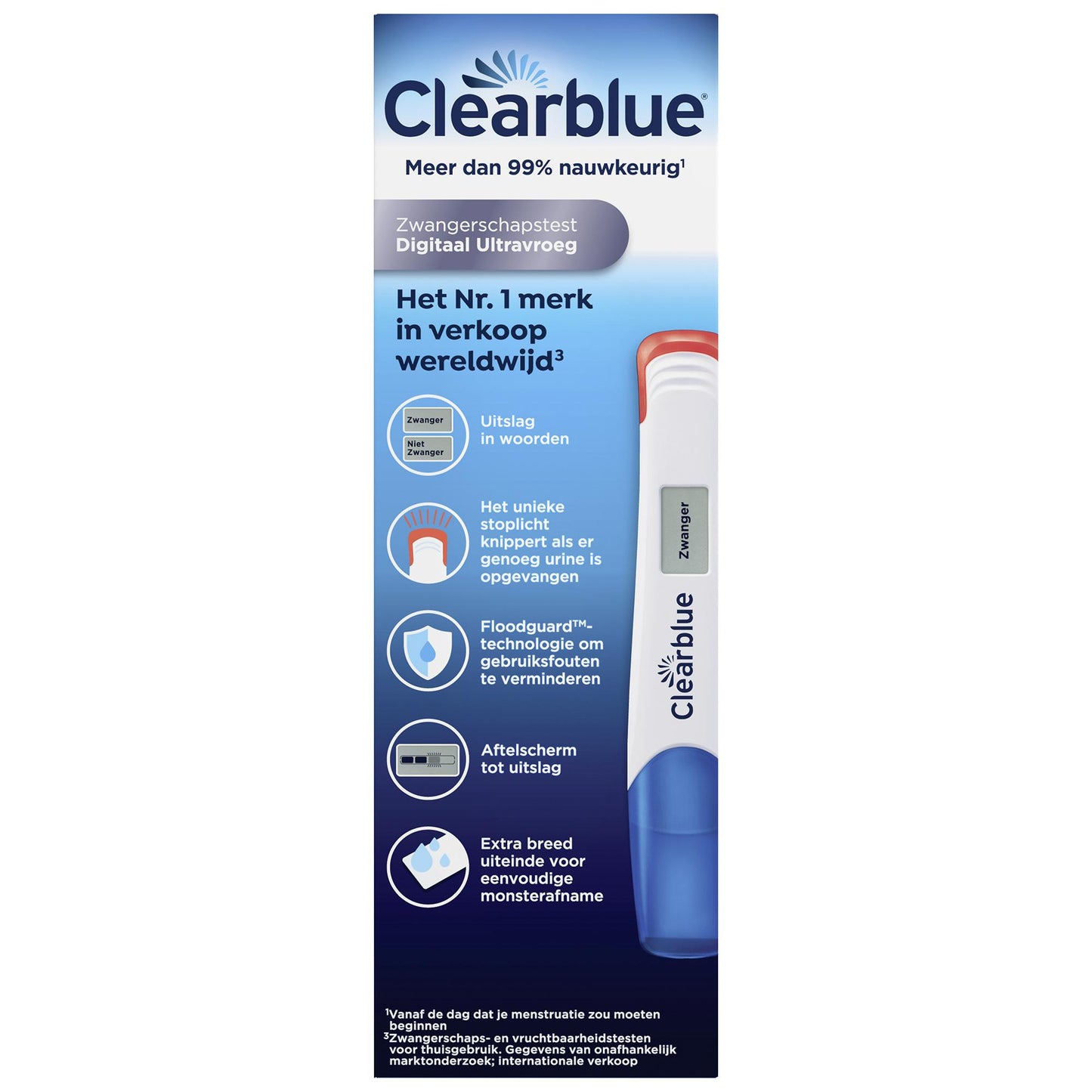 Clearblue Zwangerschapstest digitaal ultravroeg x1