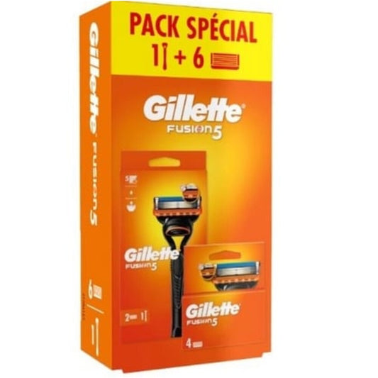 Gillette Fusion-5 houder + 6 mesjes