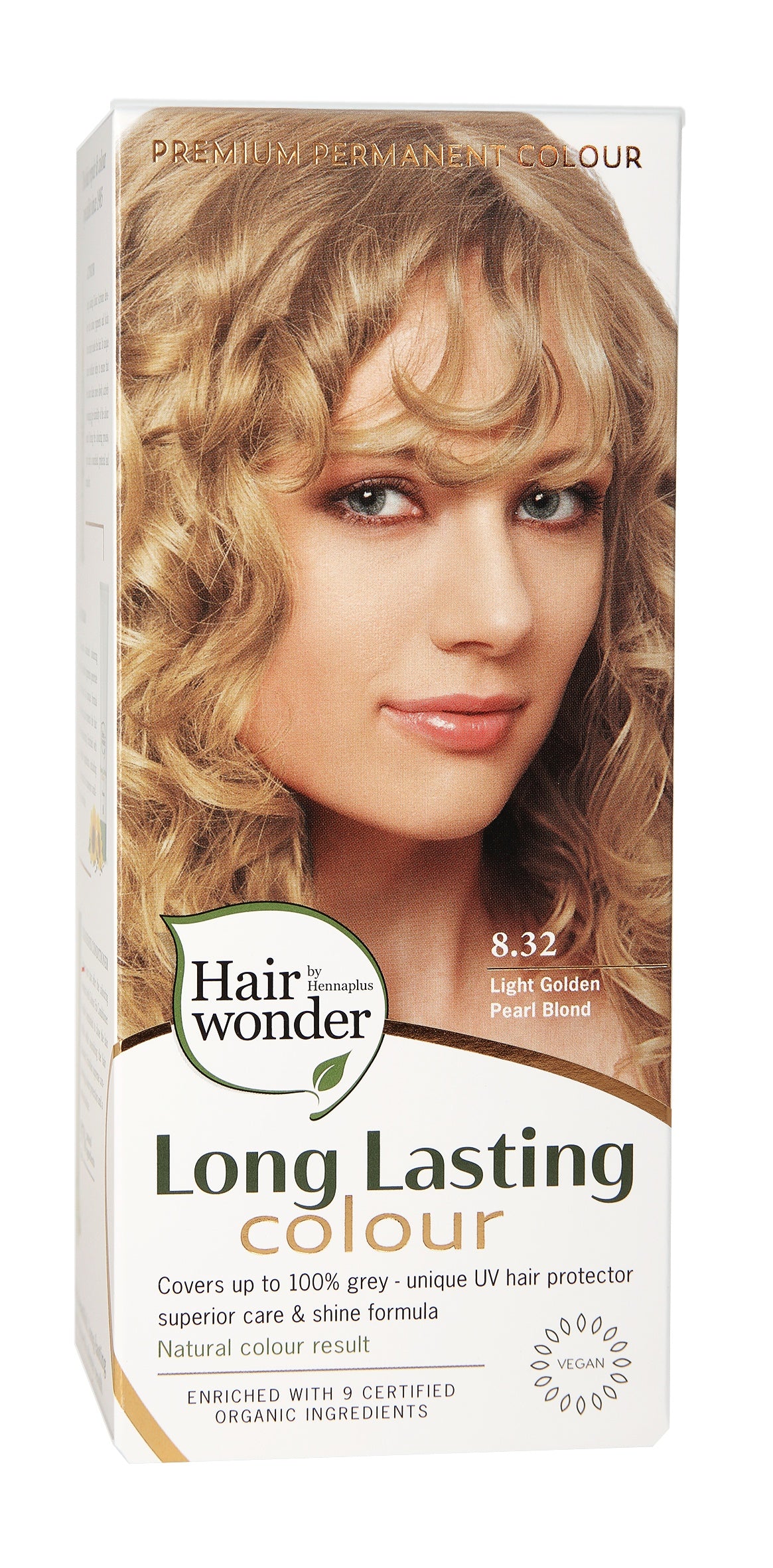 Hairwonder Long lasting colour 8,32 light golden pearl blond
