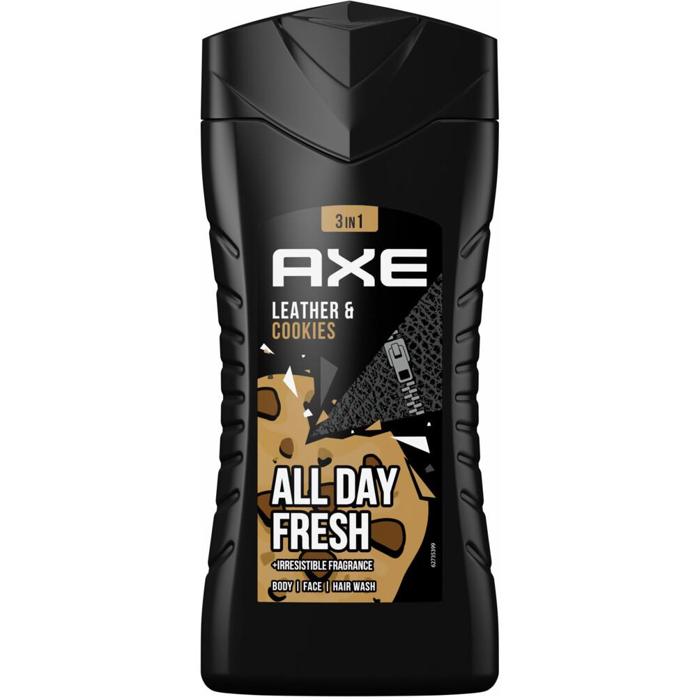 Axe Douche gel collision leather & cookies