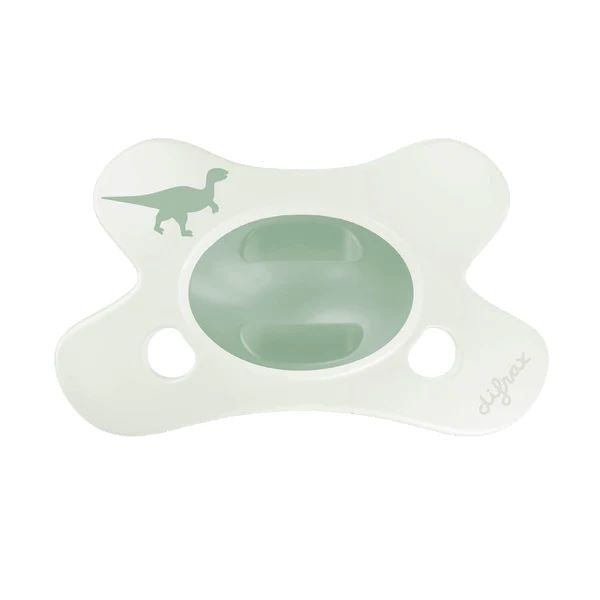 Difrax Fopspeen natural little venture 0-6m little green dino