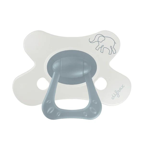 Difrax Fopspeen natural little venture 6+m little grey elephant