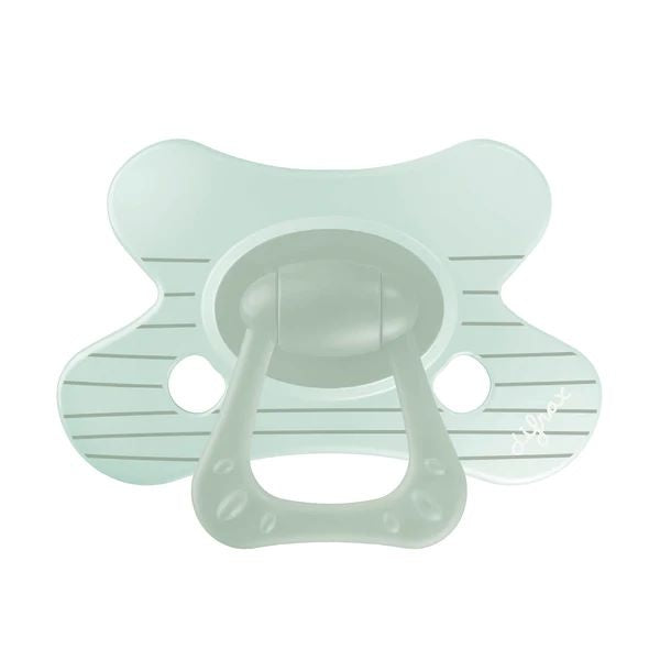 Difrax Fopspeen natural little venture 12+m stripy mint
